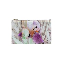 Iris Digital Painting Flower Pastel Cosmetic Bag (Small)