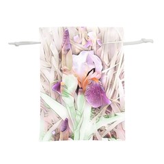 Iris Digital Painting Flower Pastel Lightweight Drawstring Pouch (l) by Pakrebo