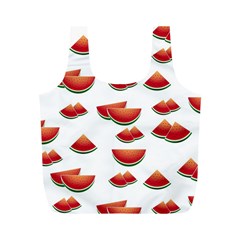 Summer Watermelon Pattern Full Print Recycle Bag (m) by Pakrebo