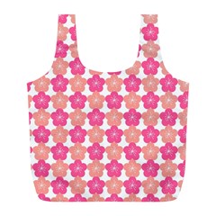 Sakura Flower Pattern Full Print Recycle Bag (l) by Pakrebo