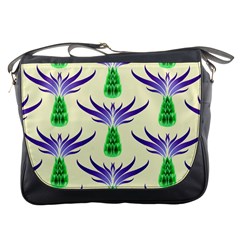 Thistles Purple Flora Flowering Messenger Bag by Pakrebo