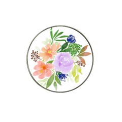 Watercolour Flowers Spring Hat Clip Ball Marker (4 Pack)