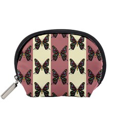 Butterflies Pink Old Old Texture Accessory Pouch (small)