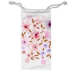 Flowers Watercolor Jewelry Bag by Pakrebo