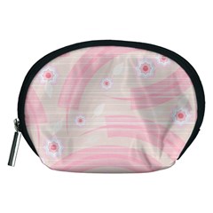 Background Non Seamless Pattern Pink Accessory Pouch (medium) by Pakrebo