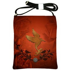 Elegant Decorative Bird Shoulder Sling Bag by FantasyWorld7