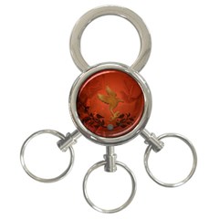 Elegant Decorative Bird 3-ring Key Chain by FantasyWorld7
