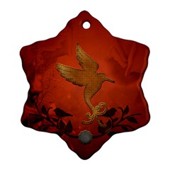 Elegant Decorative Bird Ornament (snowflake) by FantasyWorld7