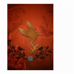 Elegant Decorative Bird Small Garden Flag (two Sides) by FantasyWorld7