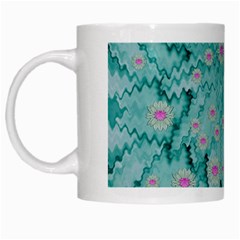 Lotus  Bloom Lagoon Of Soft Warm Clear Peaceful Water White Mugs by pepitasart