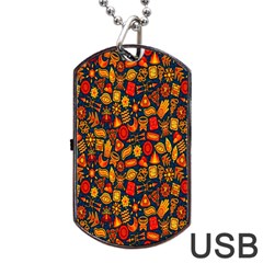 F 9 Dog Tag Usb Flash (two Sides) by ArtworkByPatrick