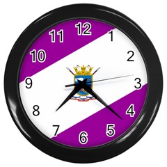 Flag Of Cabo De Hornos Wall Clock (black) by abbeyz71