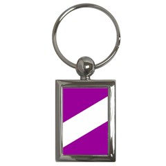 Flag Of Puerto Williams Key Chain (rectangle)