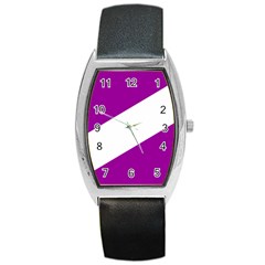 Flag Of Puerto Williams Barrel Style Metal Watch by abbeyz71