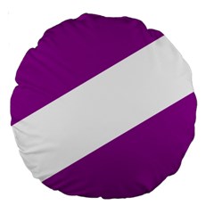 Flag Of Puerto Williams Large 18  Premium Round Cushions by abbeyz71