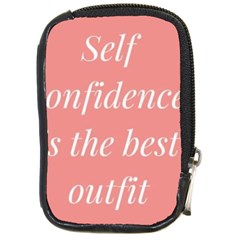 Self Confidence  Compact Camera Leather Case by Abigailbarryart