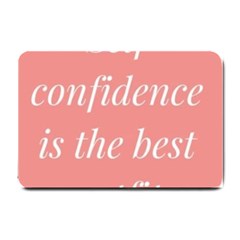 Self Confidence  Small Doormat  by Abigailbarryart