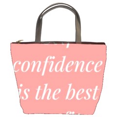 Self Confidence  Bucket Bag by Abigailbarryart