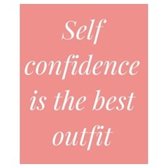 Self Confidence  Drawstring Bag (small) by Abigailbarryart