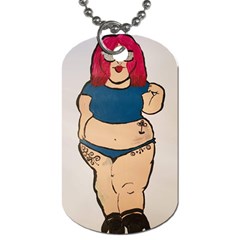 Sassy Dog Tag (one Side) by Abigailbarryart