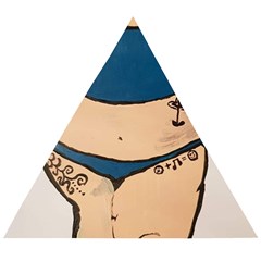 Sassy Wooden Puzzle Triangle by Abigailbarryart