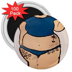 Sexy N Sassy 3  Magnets (100 Pack)