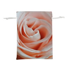 Soft Pink Rose Close Up Lightweight Drawstring Pouch (s) by bloomingvinedesign