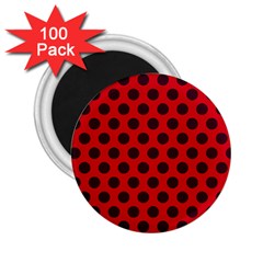 Summer Dots 2 25  Magnets (100 Pack)  by scharamo