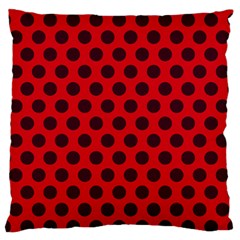 Summer Dots Large Flano Cushion Case (one Side) by scharamo
