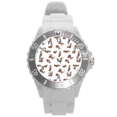 Casual Round Plastic Sport Watch (l) by scharamo