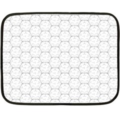 Hexagon Geometric Shape Double Sided Fleece Blanket (mini)  by Bajindul