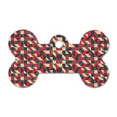 Pattern Textiles Dog Tag Bone (one Side) by HermanTelo