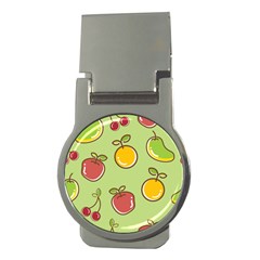 Seamless Healthy Fruit Money Clips (round)  by HermanTelo