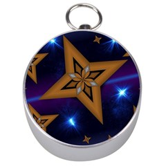 Star Background Silver Compasses
