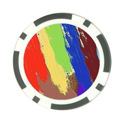 Abstract Painting Poker Chip Card Guard