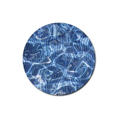 Abstract Blue Diving Fresh Rubber Coaster (round)  by HermanTelo