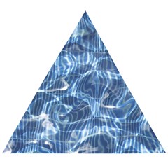 Abstract Blue Diving Fresh Wooden Puzzle Triangle by HermanTelo