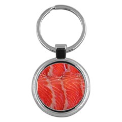 Food Fish Red Trout Salty Natural Key Chain (round) by Pakrebo