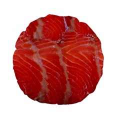 Food Fish Red Trout Salty Natural Standard 15  Premium Flano Round Cushions by Pakrebo