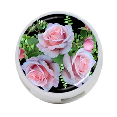 Roses Flowers Ferns Arrangement 4-port Usb Hub (two Sides) by Pakrebo