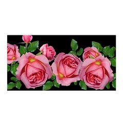 Roses Flowers Arrangement Garden Satin Wrap