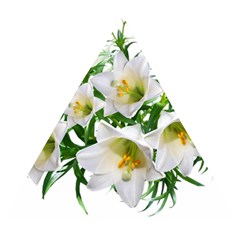 Lilies Flowers Perfume Arrangement Wooden Puzzle Triangle by Pakrebo