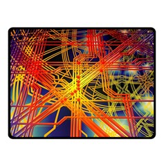 Board Circuits Control Center Trace Double Sided Fleece Blanket (small)  by Pakrebo