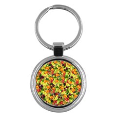 Background Pattern Structure Fruit Key Chain (round) by Pakrebo