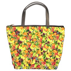 Background Pattern Structure Fruit Bucket Bag by Pakrebo