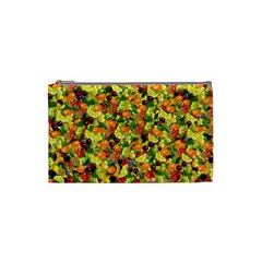 Background Pattern Structure Fruit Cosmetic Bag (small) by Pakrebo