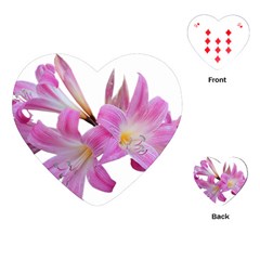 Lily Belladonna Easter Lily Playing Cards Single Design (heart) by Pakrebo