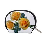 Roses Yellow Flowers Fragrant Accessory Pouch (Small) Back