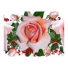 Roses Flowers Berries Arrangement Double Sided Flano Blanket (mini) 