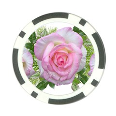 Roses Pink Flowers Perfume Leaves Poker Chip Card Guard by Pakrebo